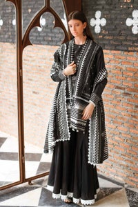 UAE -3PC Lawn Unstitched Suit With Denting Lawn Dupatta DN-32053