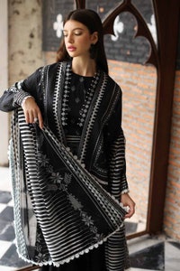 UAE -3PC Lawn Unstitched Suit With Denting Lawn Dupatta DN-32053