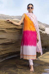 UAE -3PC Embroidered Jacquard Unstitched Suit MJ-32070