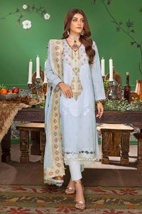 UAE -3PC Jacquard Unstitched Suit MJ-32038
