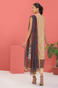 UAE -3PC Crepe Silk Unstitched Suit CR-22001