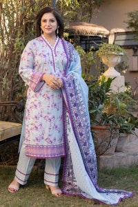 UAE -3PC Lawn Unstitched Digital Printed Suit CL-32062