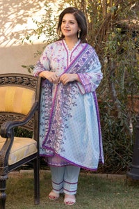 UAE -3PC Lawn Unstitched Digital Printed Suit CL-32062
