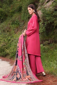 UAE -3PC Embroidered Acrylic Unstitched Suit with Digital Printed Acrylic Shawl AP-32010