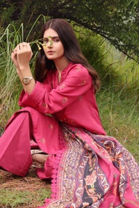 UAE -3PC Embroidered Acrylic Unstitched Suit with Digital Printed Acrylic Shawl AP-32010