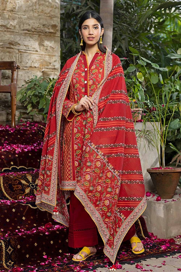 UAE -3PC Lawn Unstitched Printed Suit CL-32253