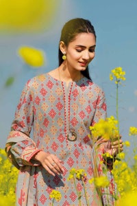 UAE -3PC Lawn Unstitched Printed Suit CL-32427 B