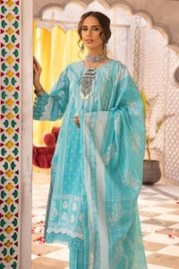 UAE -3PC Glitter Printed Lawn Unstitched Suit CL-32538 B