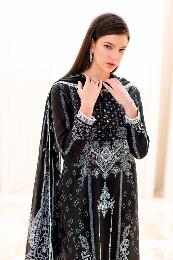 UAE -2PC Lawn Unstitched Suit Shirt Dupatta BT-32002