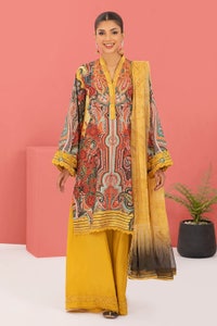 UAE -3PC Crepe Silk Unstitched Suit CR-22002