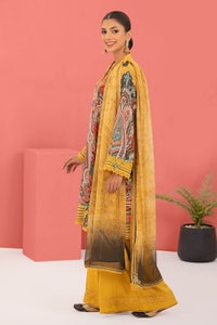 UAE -3PC Crepe Silk Unstitched Suit CR-22002