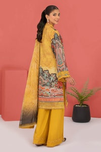 UAE -3PC Crepe Silk Unstitched Suit CR-22002