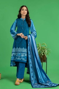 UAE -3PC Khaddar Unstitched Digital Printed Suit K-22047 A