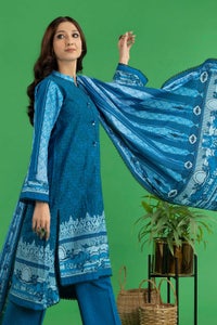 UAE -3PC Khaddar Unstitched Digital Printed Suit K-22047 A