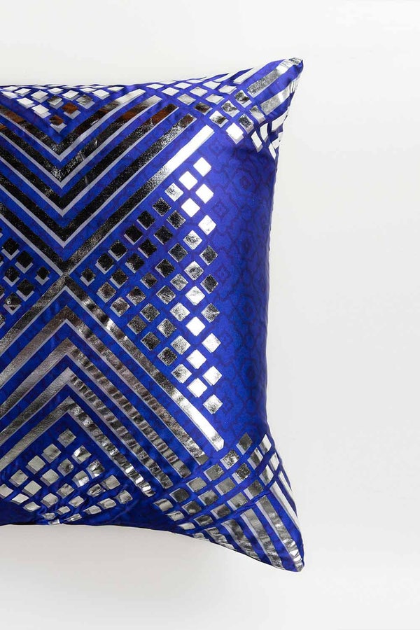 UAE -AW21-GEOMETRIC Digital Foil Cushion Cover