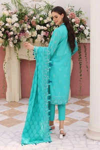 UAE -3PC Embroidered Lawn Unstitched Suit With Embroidered Denting Lawn Dupatta DN-32036