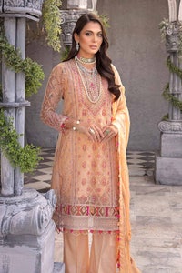 UAE -3PC Sequins Embroidered Net Unstitched Suit with Sequins Embroidered Chiffon Dupatta FE-32052