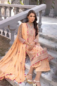 UAE -3PC Sequins Embroidered Net Unstitched Suit with Sequins Embroidered Chiffon Dupatta FE-32052