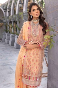 UAE -3PC Sequins Embroidered Net Unstitched Suit with Sequins Embroidered Chiffon Dupatta FE-32052