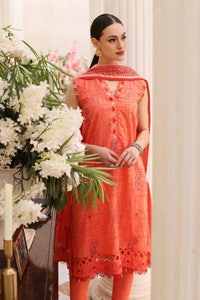 UAE -3PC Embroidered Lawn Unstitched Suit With Denting Lawn Dupatta DN-32022
