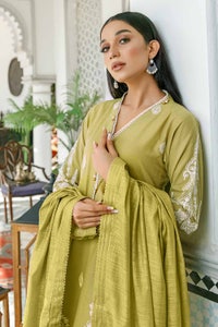 UAE -3PC Sequins Embroidered Lawn Unstitched Suit With Embroidered Zari Stripe Dupatta MJ-32040