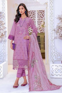 UAE -3PC Embroidered Dobby Unstitched Suit DB-32010