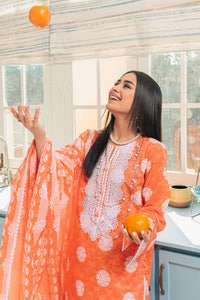 UAE -3PC Lawn Lacquer Printed Lawn Unstitched Suit with Lace CL-32412