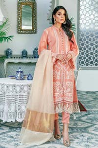 UAE -3PC Luxury Yarn Dyed Unstitched Suit MJ-32031