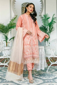 UAE -3PC Luxury Yarn Dyed Unstitched Suit MJ-32031