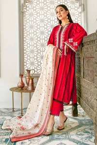 UAE -3PC Embroidered Jacquard Unstitched Suit MJ-32018