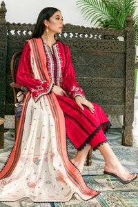 UAE -3PC Embroidered Jacquard Unstitched Suit MJ-32018