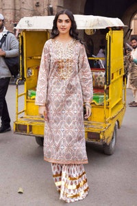 UAE -2PC Lawn Unstitched Printed Shirt Trousers Suit TL-32025 B