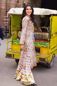 UAE -2PC Lawn Unstitched Printed Shirt Trousers Suit TL-32025 B