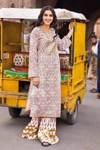 UAE -2PC Lawn Unstitched Printed Shirt Trousers Suit TL-32025 B