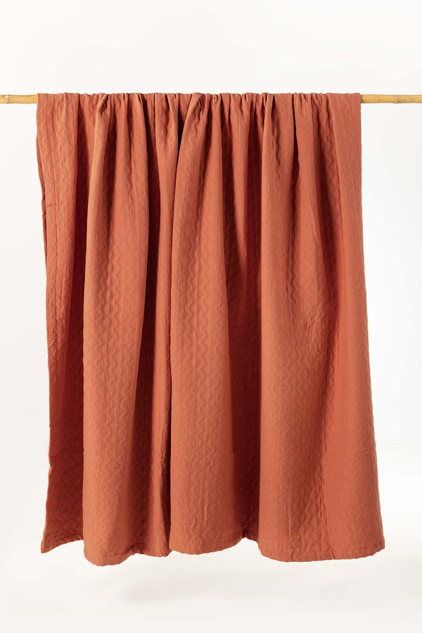 UAE -Ginger Matelasse Blanket