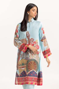UAE -Printed Silk Embellished Kurti GLM-23-36