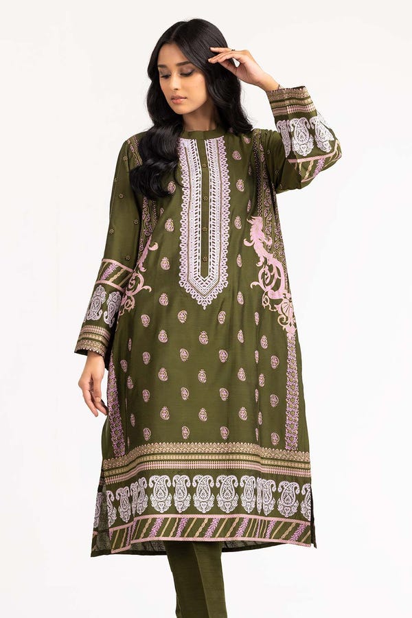 UAE -2PC Screen Print Shirt And Trouser GLM-23-38