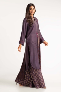 UAE -Dyed Arcylic Viscose Shirt With Shawl GLM-23-63