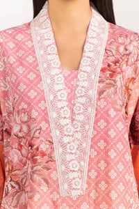 UAE -Digital Printed and Embroidered Cambric Shirt GLS-22-05 DP