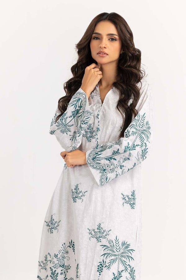 UAE -Light Cotton Screen Printed Kurta GLS-22-150