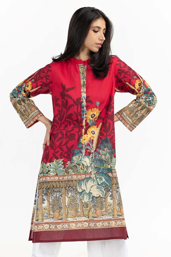 UAE -Cambric Digital Printed Shirt GLS-22-214