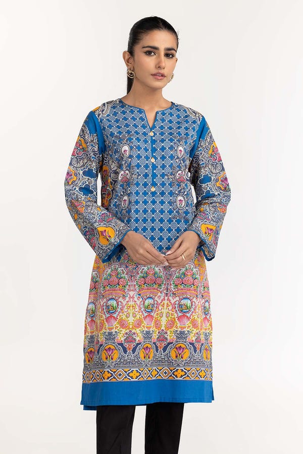 UAE -Digital Printed Cambric Kurti GLS-22-245