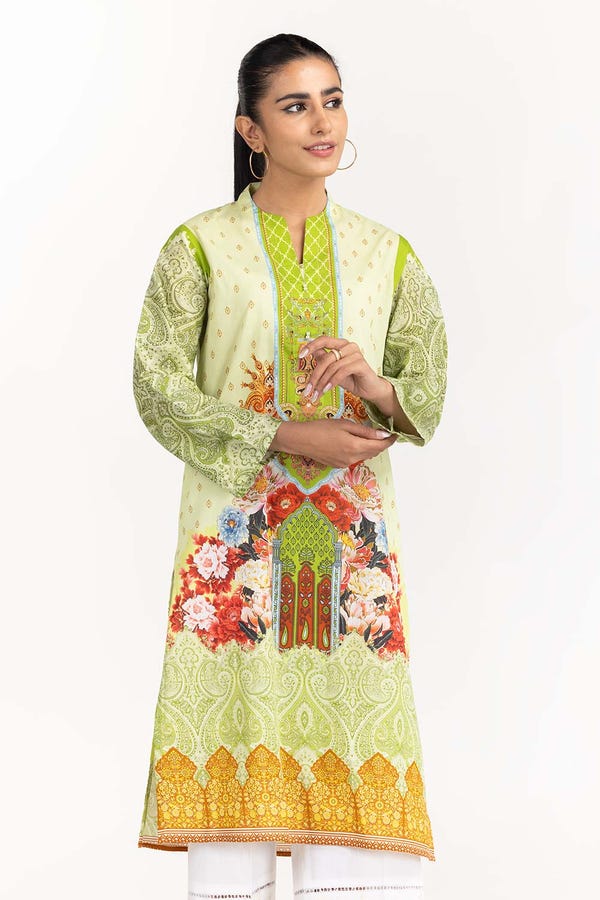 UAE -Digital Printed Cambric Shirt GLS-22-252