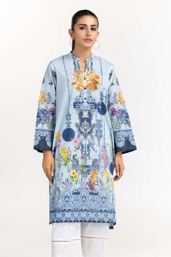 UAE -Digital Printed Cambric Shirt GLS-22-256