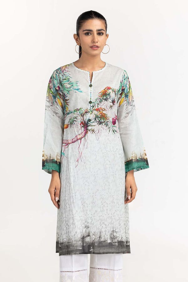 UAE -Digital Printed Cambric Shirt GLS-22-262