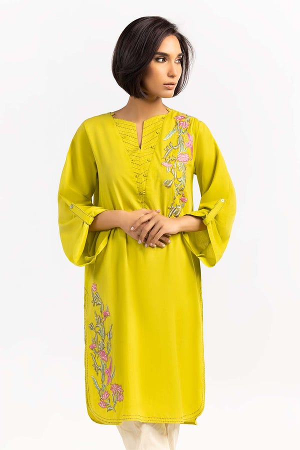 UAE -Embroidered Cambric Cotton Shirt GLS-22-39
