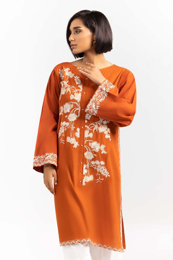 UAE -Embroidered Cambric Cotton Shirt GLS-22-42
