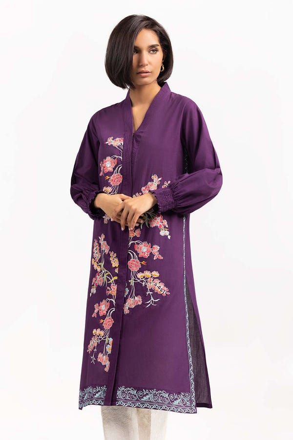 UAE -Embroidered Cambric Cotton Shirt GLS-22-45