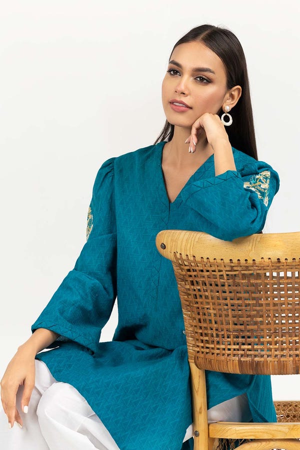 UAE -Embroidered Jacquard Shirt GLS-22-66