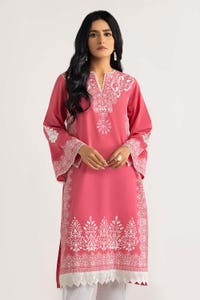 UAE -Screen Printed and Embroidered Cambric Shirt GLS-22-90